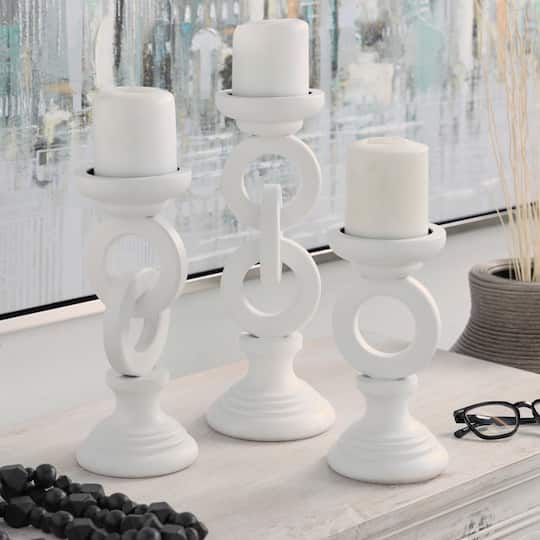 Chain Link Candle Holder Set